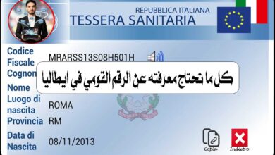 إذا كنت مقيمًا في إيطاليا أو تفكر في الانتقال هناك، فمن الضروري أن تعرف عن Codice Fiscale، الرقم الذي يشبه الرقم القومي في مصر. في هذا المقال نشرح لك كل ما يخص هذا الرقم، أهميته، واستخداماته