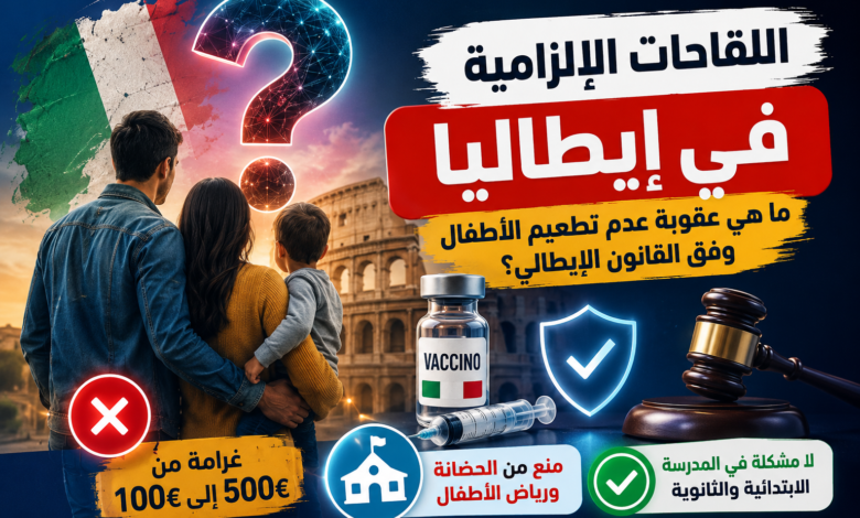 اللقاحات الإلزامية في إيطاليا: ما هي عقوبة عدم تطعيم الأطفال وفق القانون الإيطالي؟