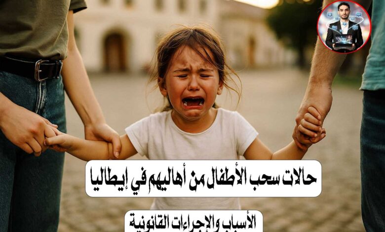 حالات سحب الأطفال من الأهالي في إيطاليا: الأسباب والإجراءات القانونية