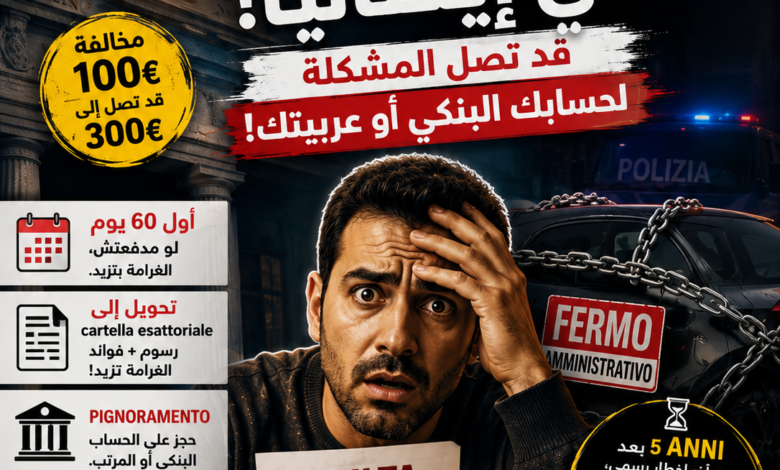 مخالفة Multa في إيطاليا: ماذا يحدث إذا لم تدفعها؟ وهل تسقط بعد 5 سنوات؟