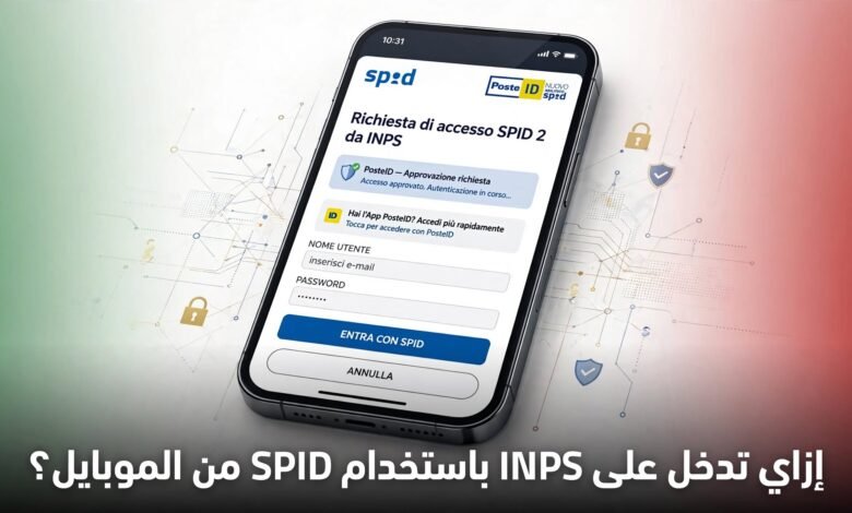 إزاي تدخل على INPS باستخدام SPID من الموبايل؟ شرح خطوة بخطوة 🇮🇹